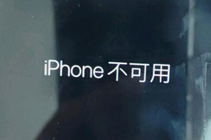 江口苹果服务网点分享锁屏界面显示“iPhone 不可用”如何解决 